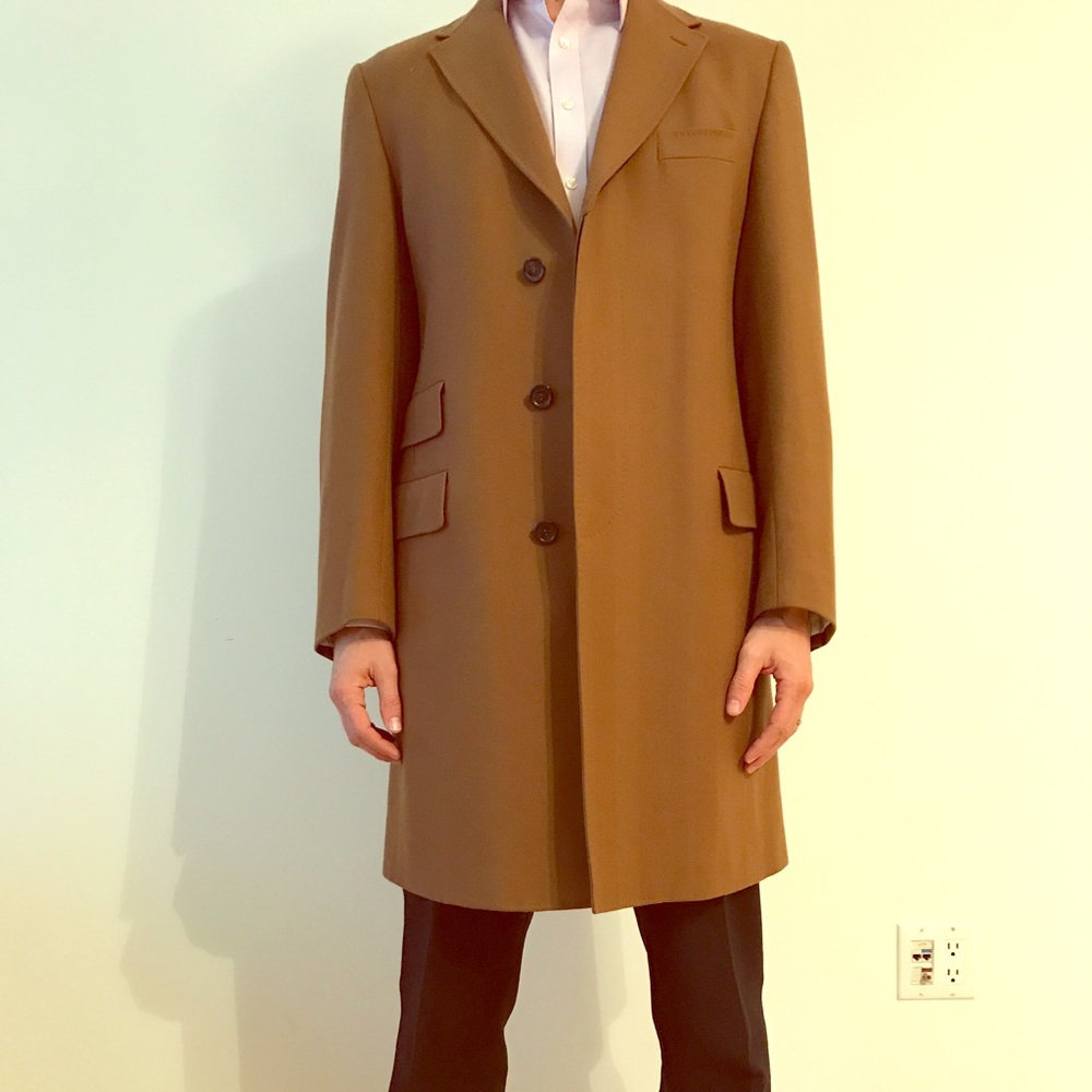 Men's Brown Paul Smith Wool Coat